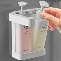 Shampoo and Conditioner Dispenser Punch-Damage-Free Installation for Hotel