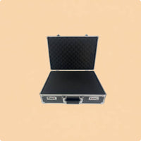 Aluminum Storage Box Shock Resistant Lockable Metal Case Double Lock for Travel