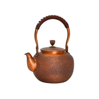 Copper Tea Kettle Elegant Tea Kettle with Lid Heat-Resistant for Home, Office