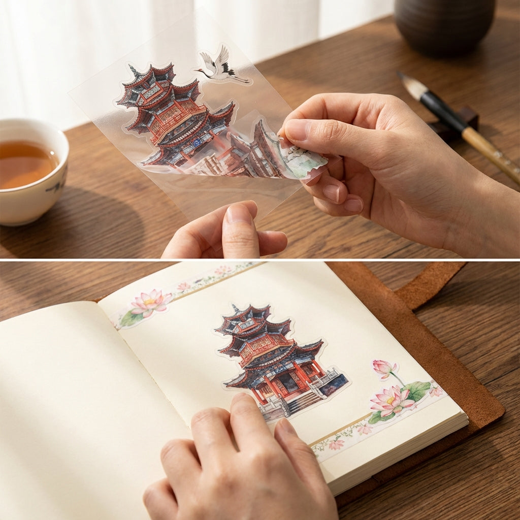 Medium-Sized Decorative Er Book DIY Crafts Er Book Non-Repetitive Designs Craft Supplies for Scrapbookers, Adults, Card Making, Collage, Gift Wrapping
