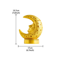 Moon Incense Burner Decorative Resin Incense Holder Mystical Design for Study