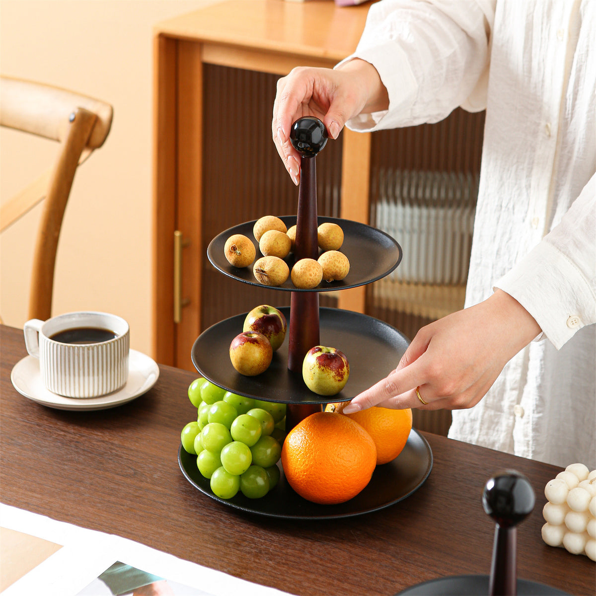 Nordic Light Luxury Multi-layer Stainless Steel Fruit Tray