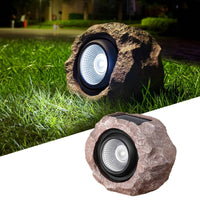2 Pieces Solar Rock Light Waterproof Yard Decor Light Energy Saving for Lawn