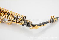 OEM AS-82Z Eb Alto Saxophone, Brass, Black Nickel Gold Finish, with Hard Case