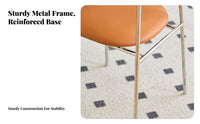 Curved Padded rearrest Chair Modern Design Curved rear Side Chair for Homeowners