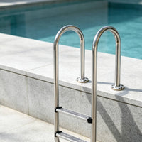 Three-Step Pool Ladder Stainless Steel Pool Entry Ladder Anti-Slip for Contractors, in-Ground Pools, Spas