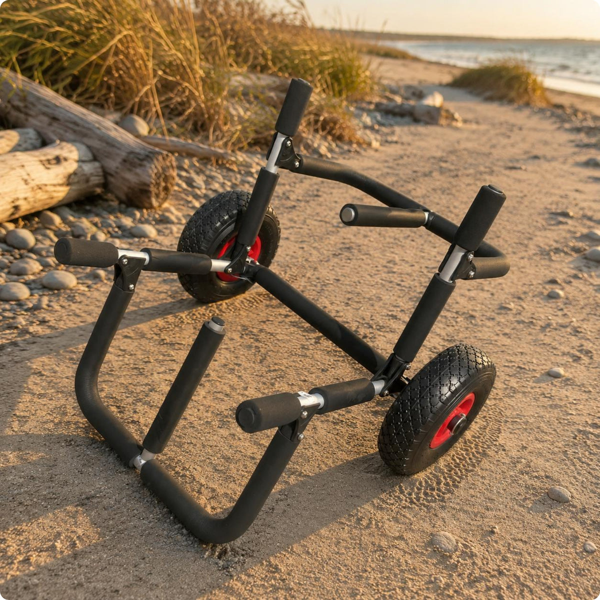 Foldable Aluminum Hauling Rack Padded Transport Gear Heavy-Duty