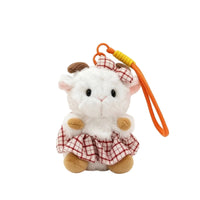 Soft Sheep Charm with Cord Kawaii Sheep Pendant Lovely Bag Charm Cuddly for Girls, Keys