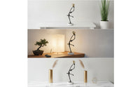 Dance Sculpture Sculptural Dance Figurine Artistic Abstract Sculpture for Simplicity Enthusiasts, Desk, Living Room, Office