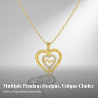Heart Locket Necklace Mother's Day Gift Mom Heart Necklace for Wife, Girlfriend