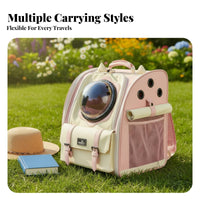 dome viewing portal Cat rearpack Ergonomic Straps Space Capsule Rucksack for Travelers