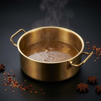 Induction Soup Pot Smooth Lustrous Finish Kitchenware Side Handles Cookware