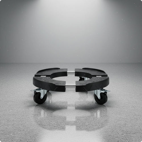 Gas Cylinder Cart Easy to Move Trash Can Cart Swivel Wheels Transport Equipment