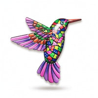 Metal Hummingbird Wall Decor Indoor and Outdoor Hummingbird Wall Decor Metal Feathered Art for Gardeners