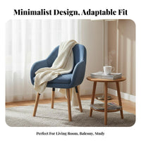Curved Frame Armchair fashion-forward aesthetic Lounge Chair Ergonomic Backrest for Bedroom