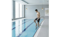 Stainless Steel Pool Ladder Surface Mount Pool Ladder with Handrails Rust-Resistant for Backyard Pools
