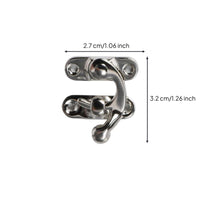 Hasp Lock, Vintage Bronze Clasp, Jewelry Box Latch, Decorative Hardware for Wooden Case, Cabinet, Organizer