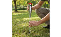 Patio Umbrella Anchor Rust-Resistant Spiral Ground Anchor Sturdy Umbrella Base with Installation Rod for Backyard