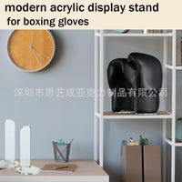 Vertical Acrylic Glove Display Stand for Signed Memorabilia