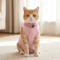 Recovery Suit, Modal Neuter Suit with Fasteners, Anti-Licking Post Surgery Clothes, Elastic Neck Strap Recovery Suit for Pets