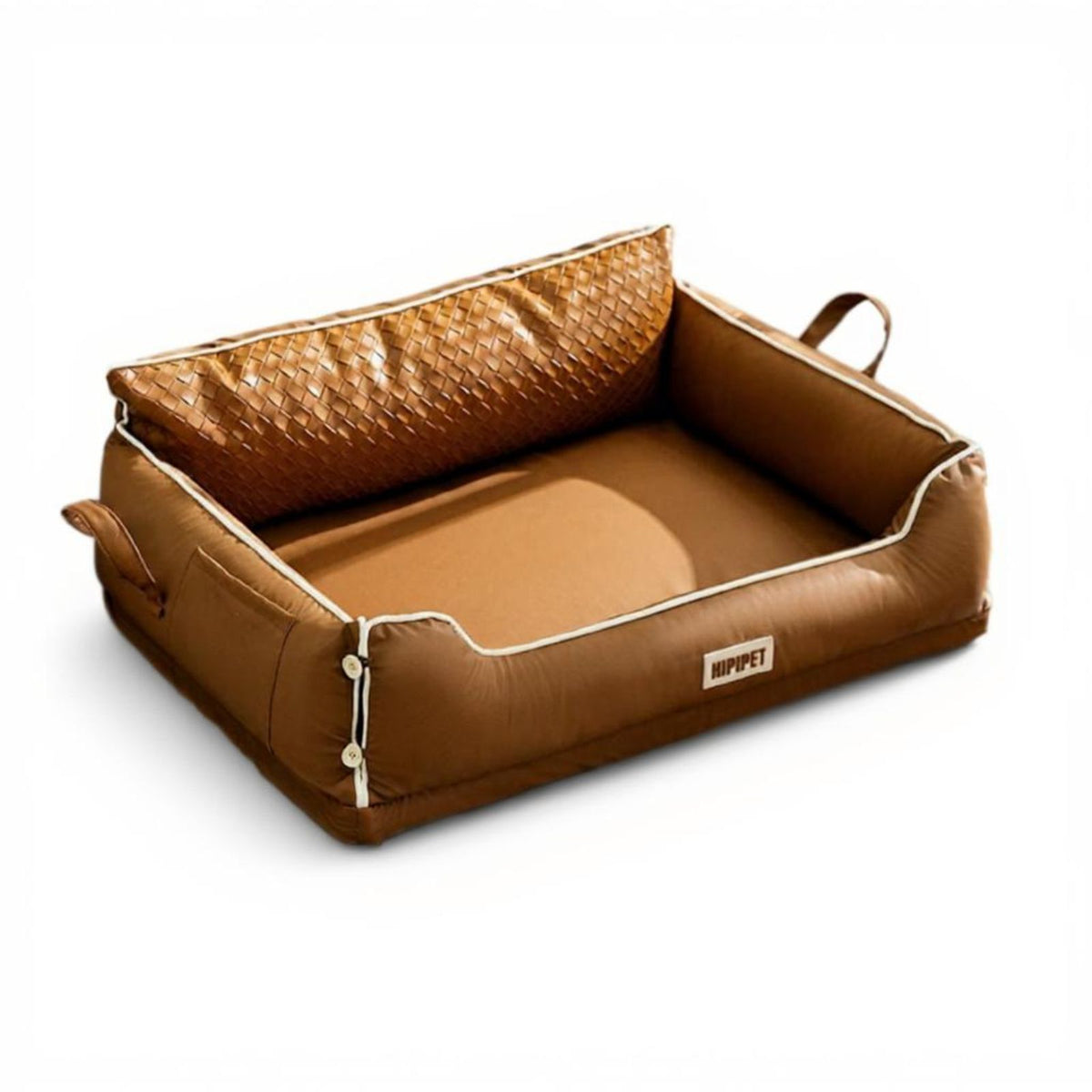 Orthopedic latex dog bed, removable cover