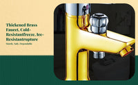 Brass faucet with dual temp control