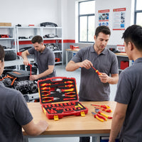 29-Piece Insulated Tool Kit Automotive Tool Set Professional Hand Tools for Mechanics, Home-Improvers, Electrical Work, Roadside Emergencies