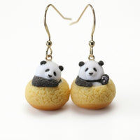 Panda Dangle Earrings Three-Dimensional Panda Earrings Cute Jewelry for Teens, Everyday Wear