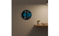 Digital Wall Clock with Temperature Display Large Digital Wall Clock with Date Display Luminous for Home Office