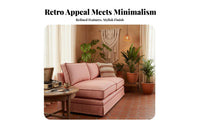 Retro & design Armless Striped Settee Farmhouse Look Armless Two-Seater Settee Space-Saving Banquette Sofa Sturdy Construction for Apartment Dwellers, Interior Decorators, Small areas, Living Room, Bedroom, Entryway