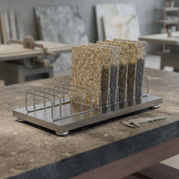 Tile Sample Display Stand Sturdy Duty Tile Display Rack Stone Sample Stand Stable Design Desktop Material Holder for Retail Shop