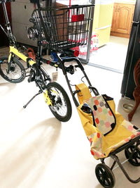 布兰塔连接件自行车连接买菜车拖挂连接杆电动车连接器露营车配件