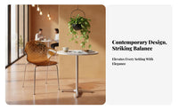 Transparent Patterned Shell Chair Modern Design Clear Plastic Chair for Office
