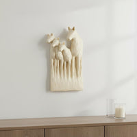 Horse Head Wall Decor Hand-Painted Resin Horse Head Statue Handmade for Entryway