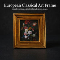 Ornate Resin Photo Frame, Vintage Wall Hanging Tabletop Display, Antique Gold Picture Frame for Home - Image 10