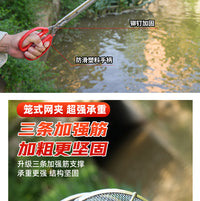Stainless Steel Fish Clamp with Net for Catching Fish, Loach, Eel, Crab, and Shrimp