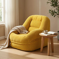 Non-Slip Corduroy Chair with Handle Soft Padded Floor Lounger Supportive Compact Lounge Seat Comfortable for Readers, Gamers, Reading Corners, Small Apartments, Gaming Rooms