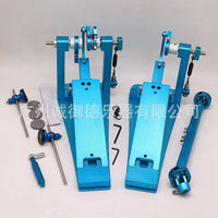 Aluminum Alloy Frosted Jazz Drum Bass Drum Double Pedal Practice Accessory