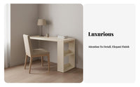 L-shaped Desk Bookshelf Multi-functional Corner Computer Desk Study Table Storage Cabinet with Solid Wood Board Suitable for Students Professionals Dorm Room Home Workspace