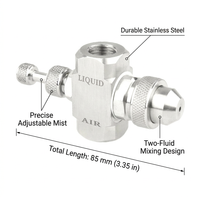 Install Fine Stainless Steel Spray Head, Adjustable Stainless Steel Misting Nozzle, Stainless Steel  - Image 5