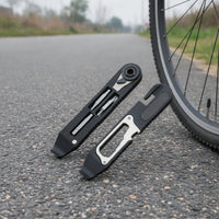 Bike Multitool Multifunction Bike Multi-Tool with Tire Lever Bike Multitool with Ratchet Wrench Compact for Cyclists, Cycling