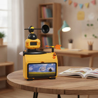 STEM Toy Weather Station Portable Weather Station with Anemometer Handheld Science Kit Interactive for Children, Students, Classroom, Homeschool