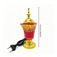 Plug-in Electric Incense Burner Ornate Ceramic Incense Burner Glossy No Open Flame for, Meditation