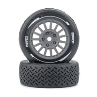 PYFORE 58mm Diameter 1/14 Racing Flat Tire Wear-resistant Tire for RC Car Upgrade Parts