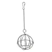 Spherical Hay Feeder Ball Metal Hanging Hay Feeder Easy to Install Rust-Resistant for Chinchillas, Rabbit Cages