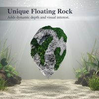 Artificial Moss Floating Rock Aquarium Ornament