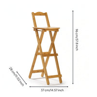 Bar Stool with Backrest Modern Folding Stool with Backrest Eco-Friendly