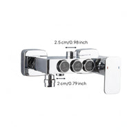 Wall Mounted Shower Faucet Fixed Outlet Bathroom Mixer Faucet