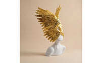 Angel Wing Sculpture Lustrous Sculpture with Gold Finish Luxe for Entryway