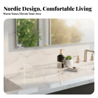 Cosmetic Divider Tray Space-Saving Multi-Section Drawer Insert for Makeup Users